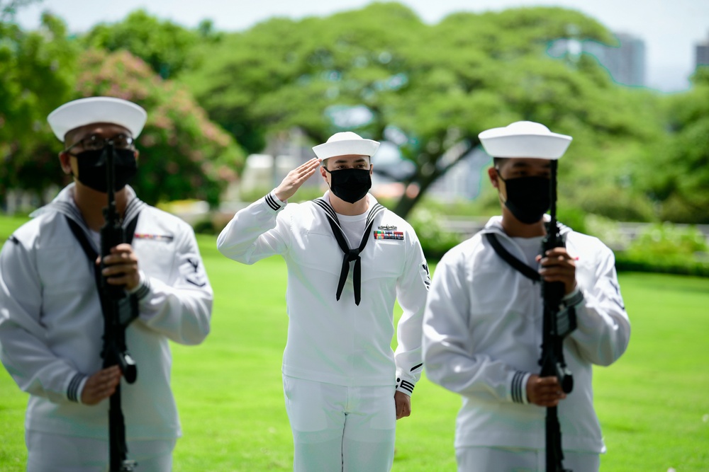 Funeral for USS Oklahoma sailor accounted for from WWII – WT1 Charles E. Hudson