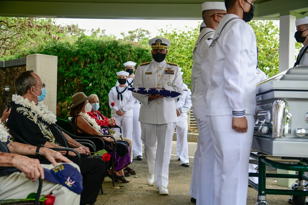 Funeral for USS Oklahoma sailor accounted for from WWII – WT1 Charles E. Hudson