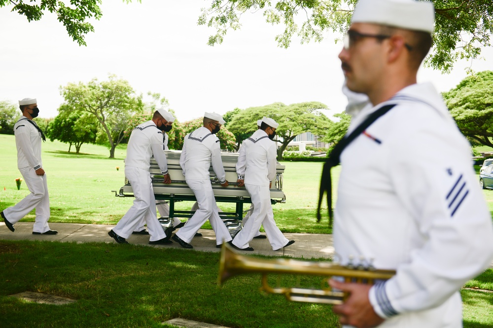 Funeral for USS Oklahoma sailor accounted for from WWII – WT1 Charles E. Hudson