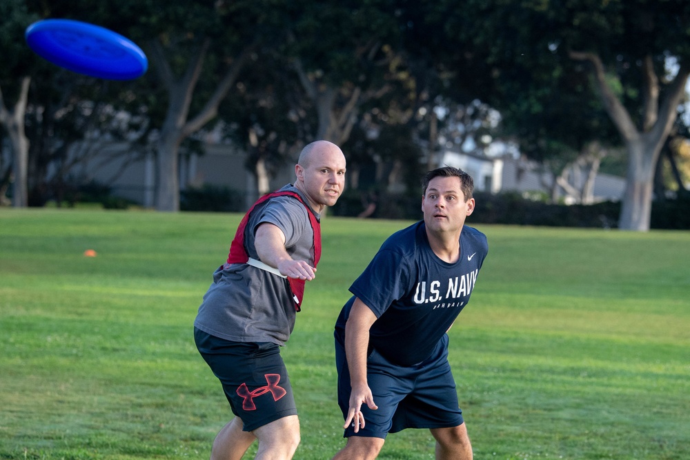 Sailors Play Ultimate Frisbee