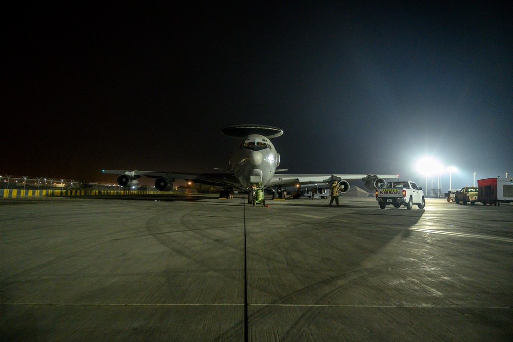 E-3 Sentry departs from ADAB