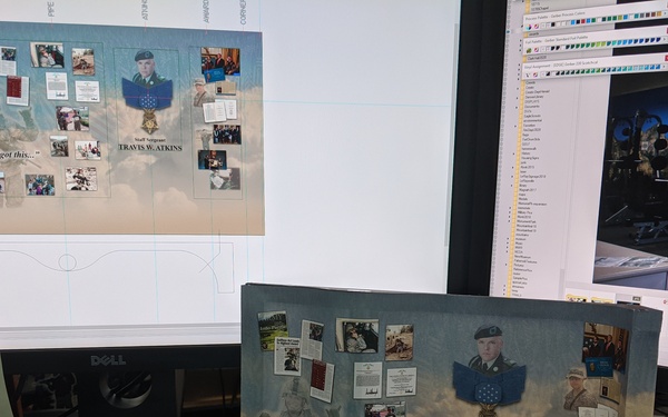 Atkins memorial display a labor of love for Fort Drum PW illustrator