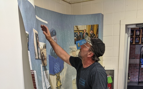 Atkins memorial display a labor of love for Fort Drum PW illustrator