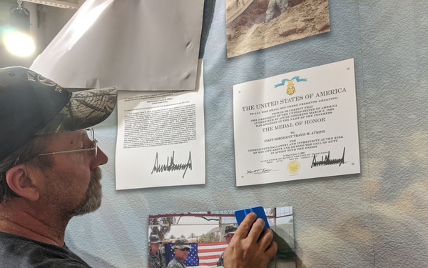 Atkins memorial display a labor of love for Fort Drum PW illustrator