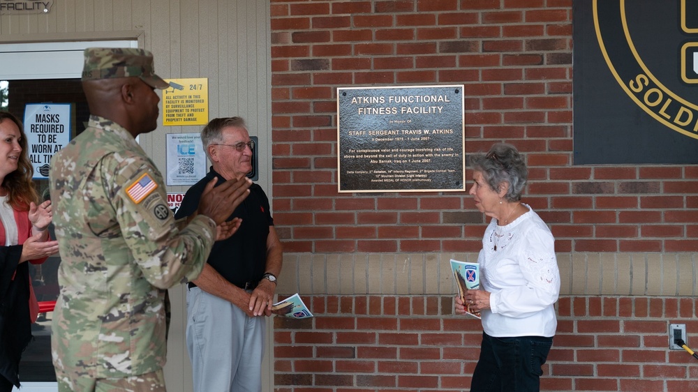 Fort Drum officials conduct rededication ceremony at Atkins Functional Fitness Facility