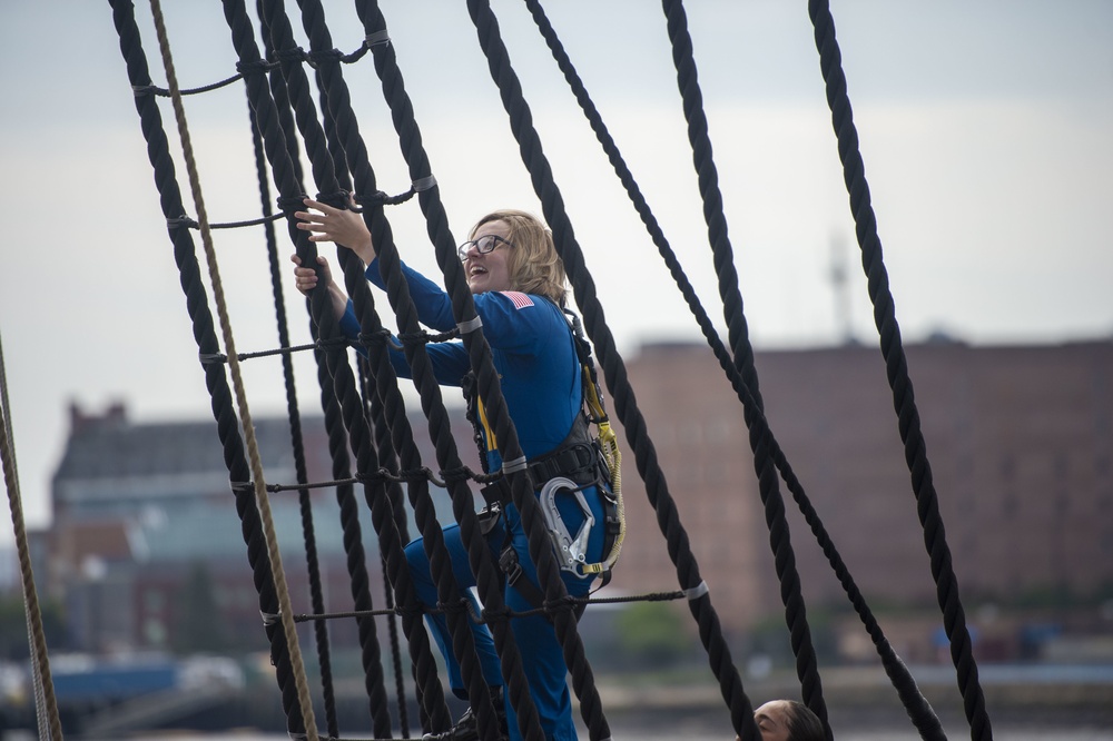 Blue Angels visit USS Constitution