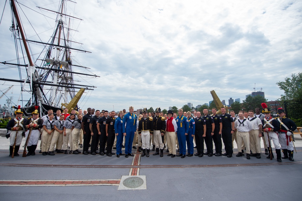 Blue Angels visit USS Constitution