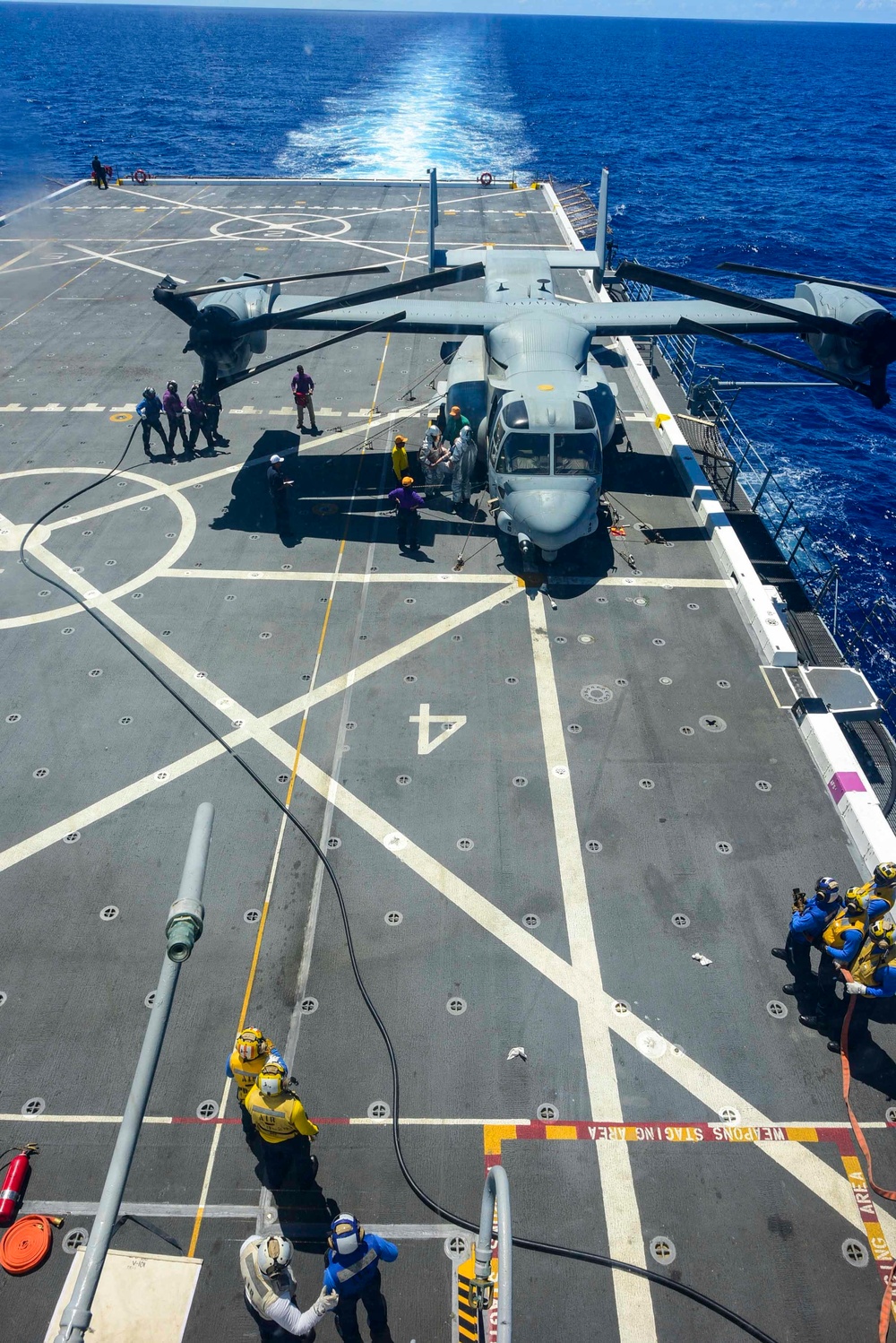 USS John P. Murtha (LPD 26) Flight Deck Crash and Salvage Drill