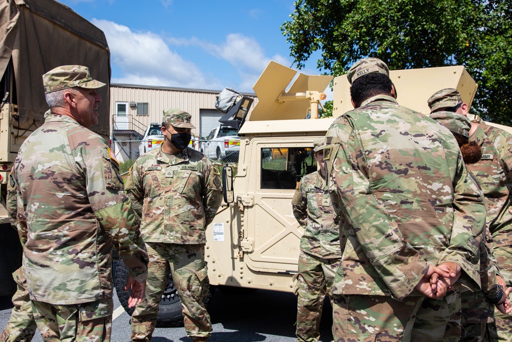 CSM Logan Greets Soldiers