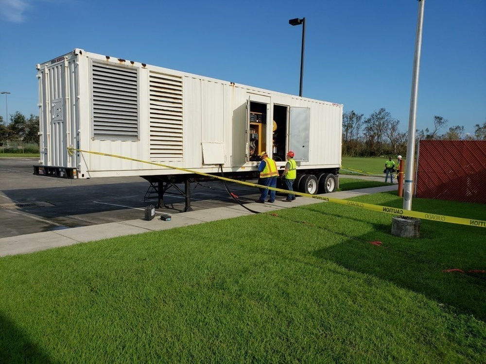 USACE installs first FEMA Hurricane Ida emergency power generator