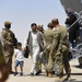 Evacuation at Hamid Karzai International Airport