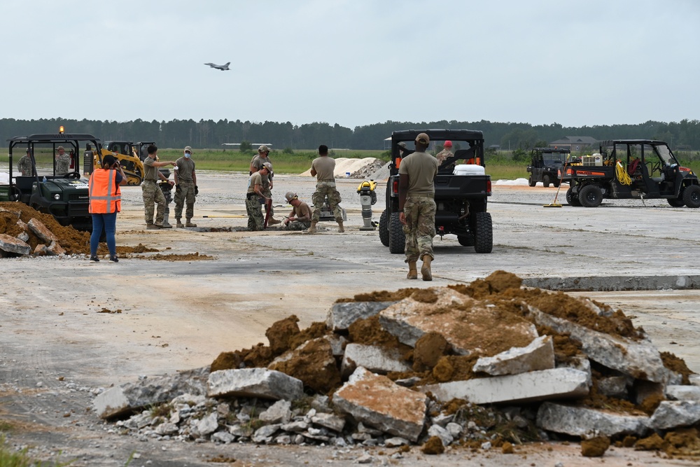 169th Fighter Wing hosts runway repair demonstration follow up
