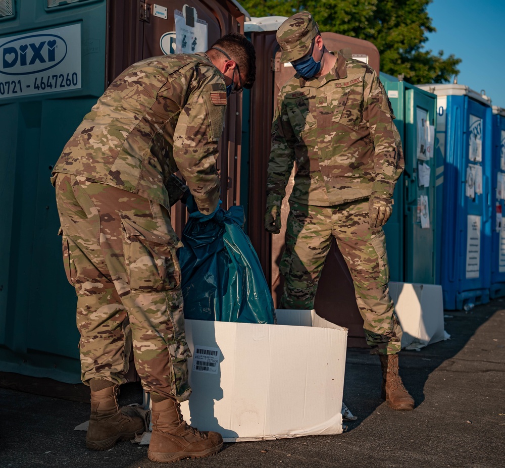Public health keeps pods sanitary during OAR
