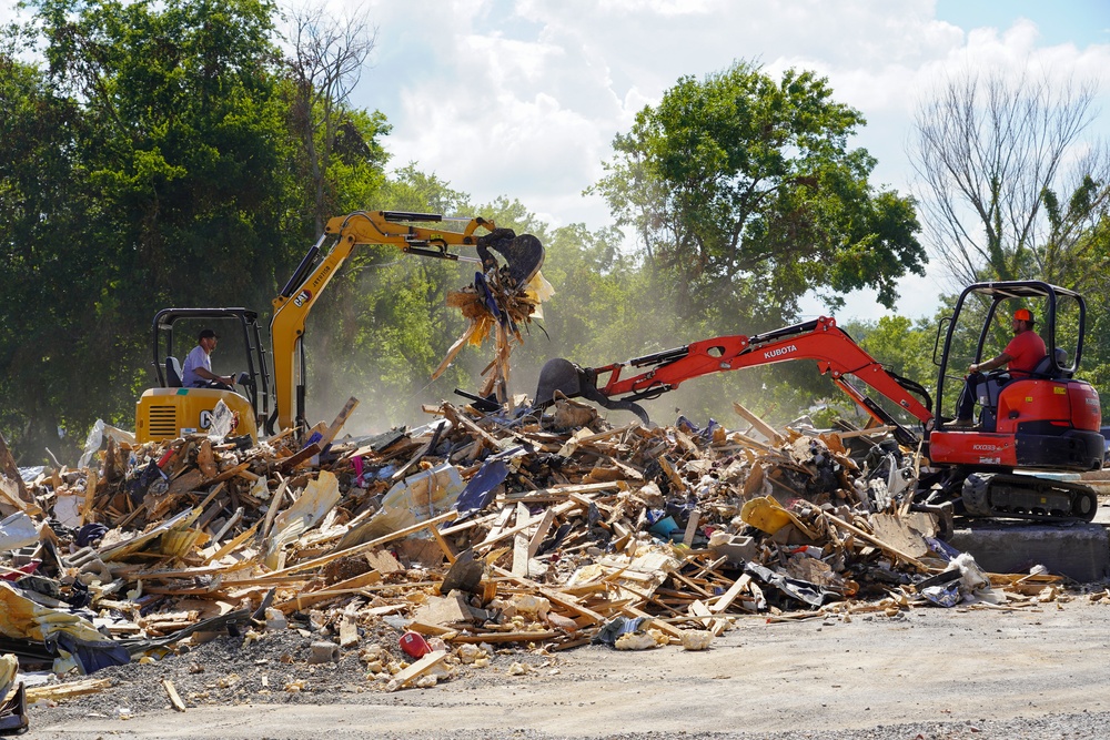 Debris Being Collected at a Rapid Pace