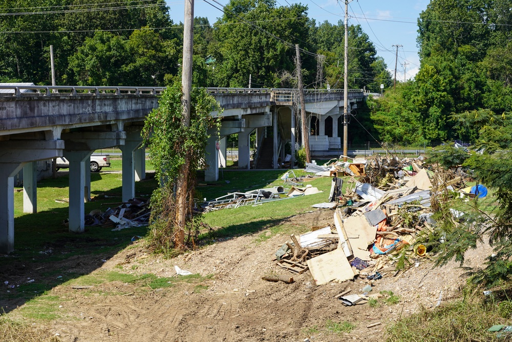 Debris Taken From Underpass And Creek