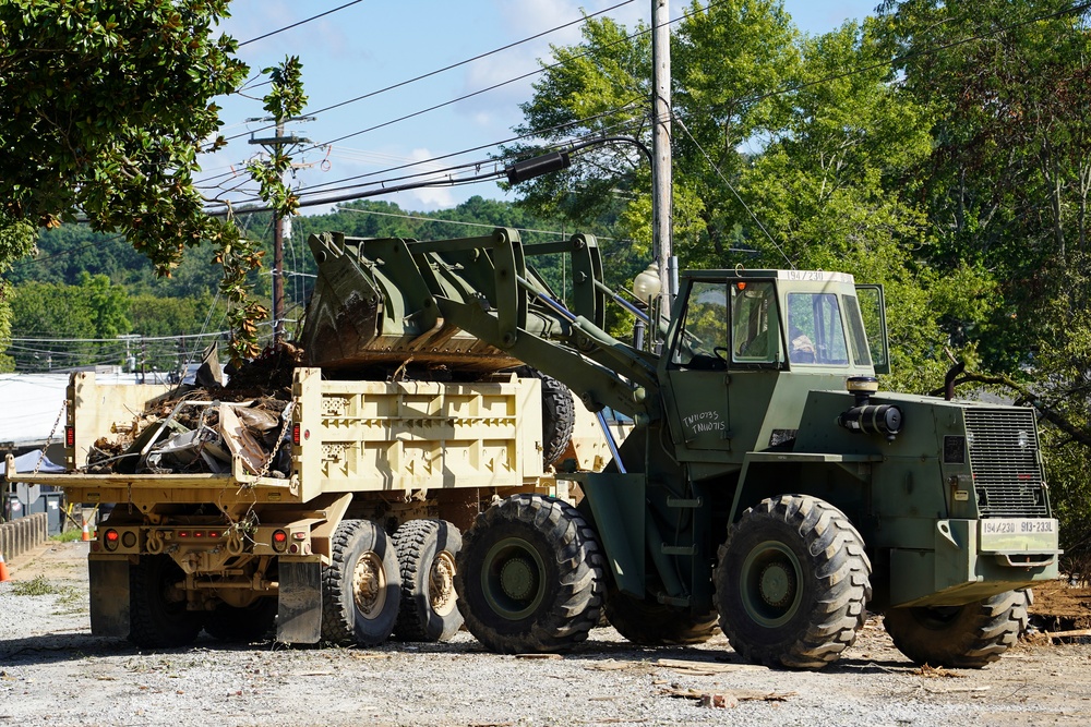 National Guard Removing Debris