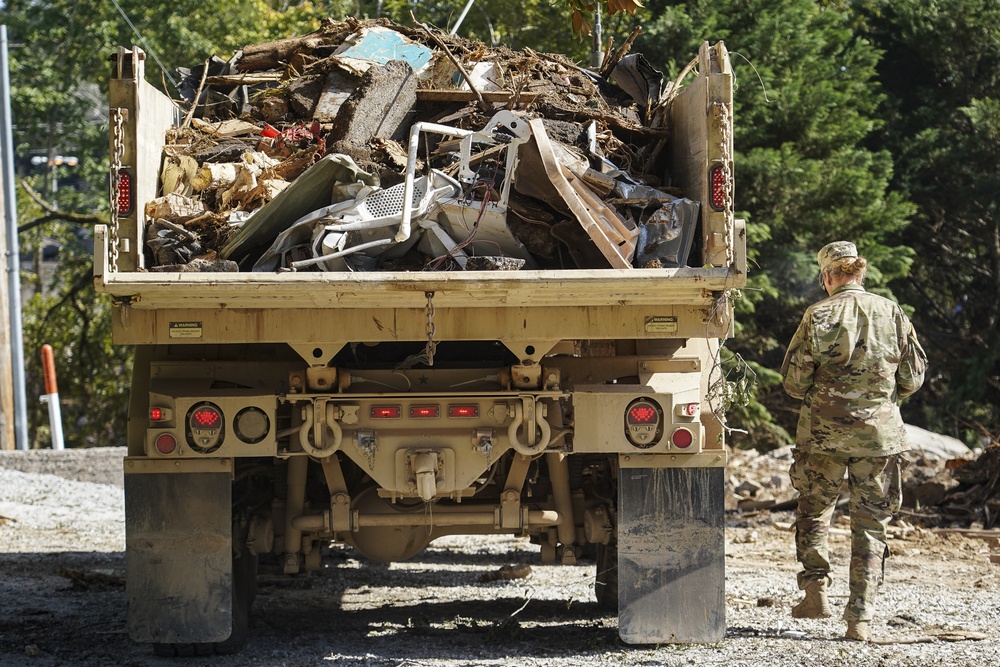 Loaded Truck Ready For The Landfill