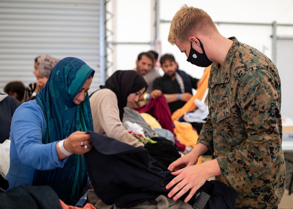 Marines Work With Afghans