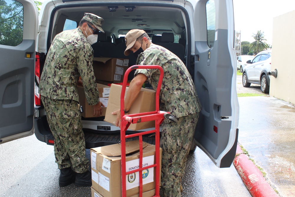 Naval Base Guam and USS Michael Murphy (DDG 112) Donates to Child Protective Services