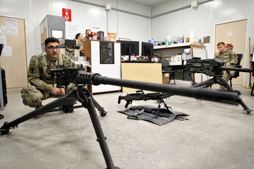 Members of the 130th Field Artillery Brigade compete in the Brigade Best Warrior Competition