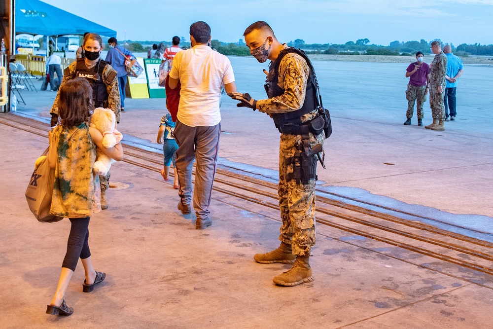 Evacuees from Afghanistan Arrive at Naval Station Rota