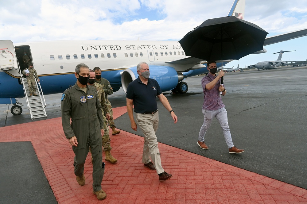 SecAF Kendall visits Joint Base Pearl Harbor-Hickam Hawaii