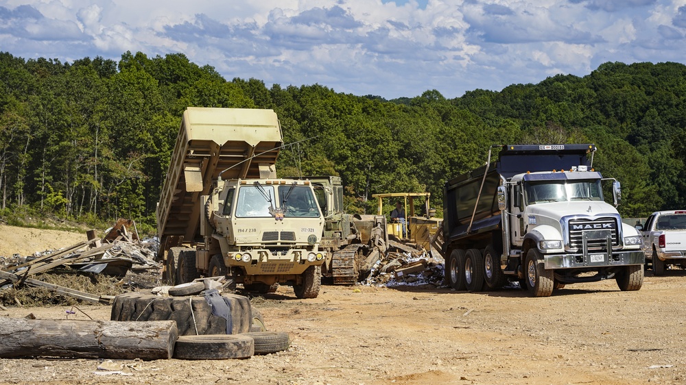 Humphreys County Landfill Receiving Flood Debris