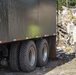 Positioning Debris Truck at Landfill