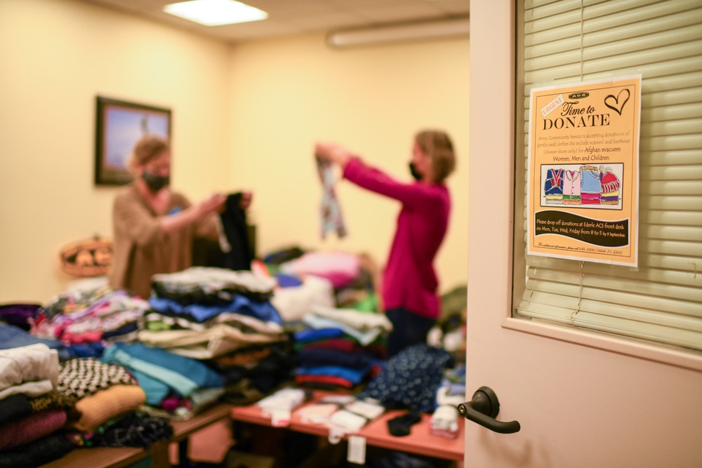 ACS Donates Clothes to Afghan Evacuees