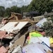Debris at Front of Flood Damaged Church