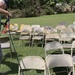 Getting Chairs Cleaned From Church Flooding For Outdoor Services