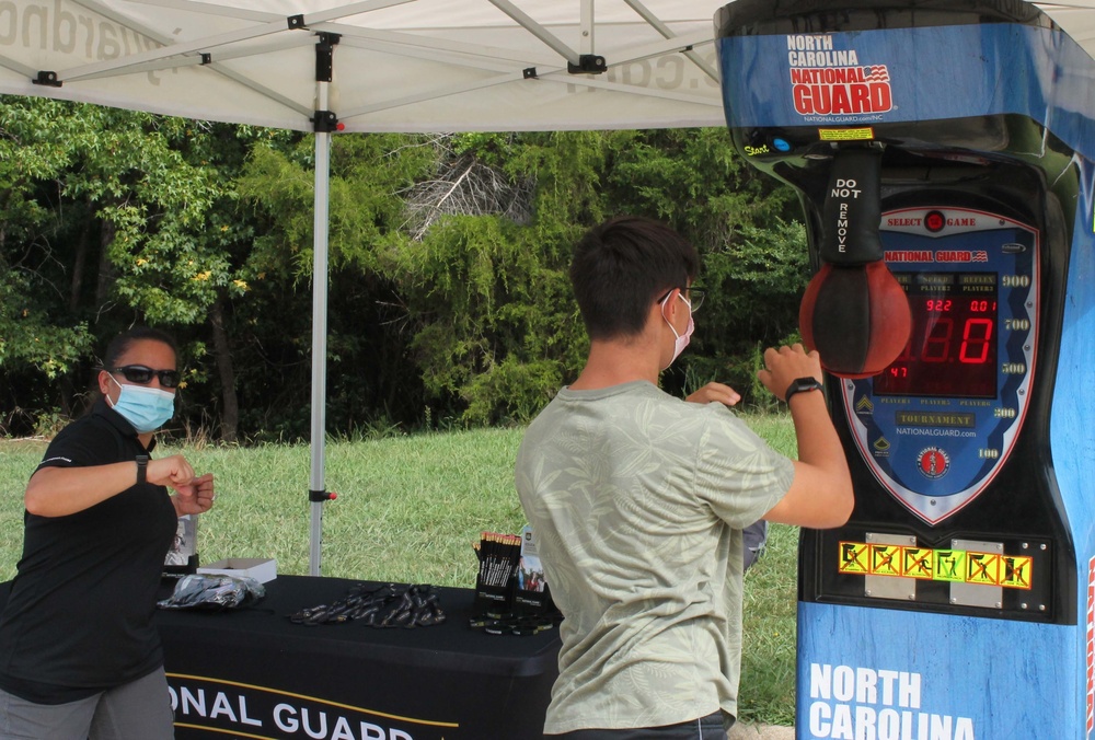 NCARNG Recruiter Visits with Riverside High School JROTC Cadets