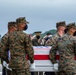 Marines with Alpha Company, had the honorable duty to serve as the Dignified Transfer Team