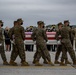 Marines with Alpha Company, had the honorable duty to serve as the Dignified Transfer Team