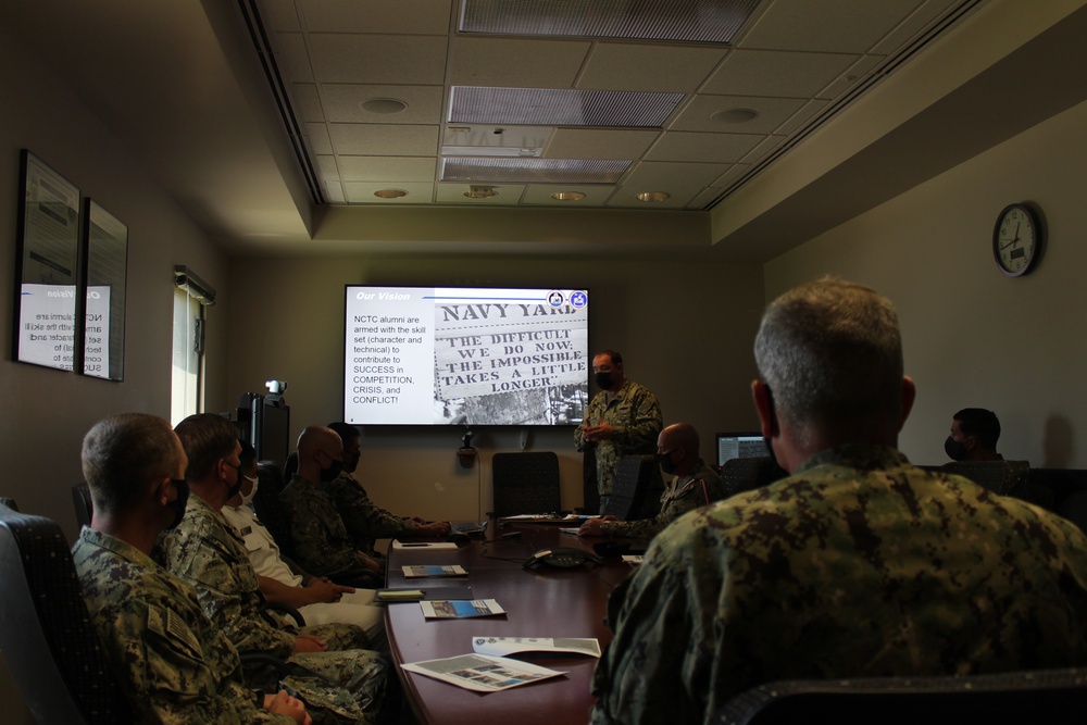 Rear Adm. Peter Garvin Tours NCTC