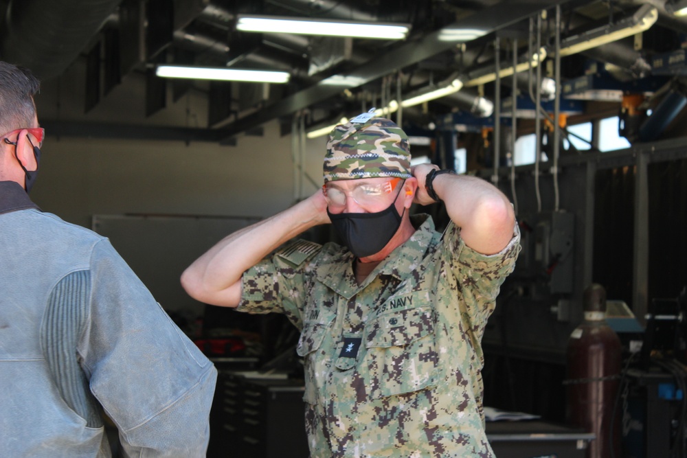 Rear Adm. Peter Garvin Tours NCTC