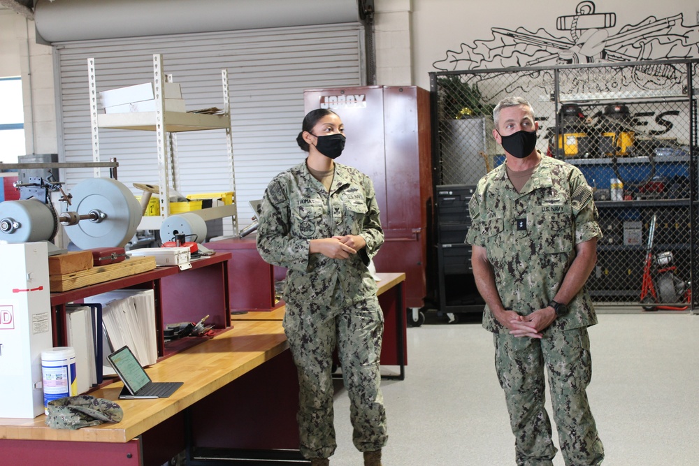 Rear Adm. Peter Garvin Tours NCTC