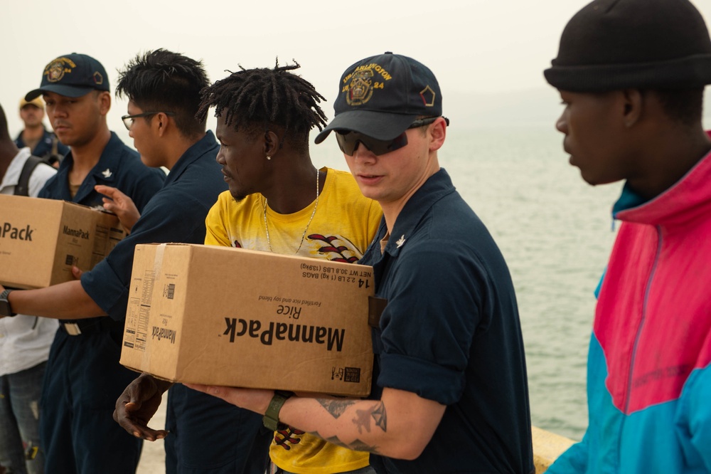 USS Arlington Sailors And Marines Deliver Aid To Jeremie