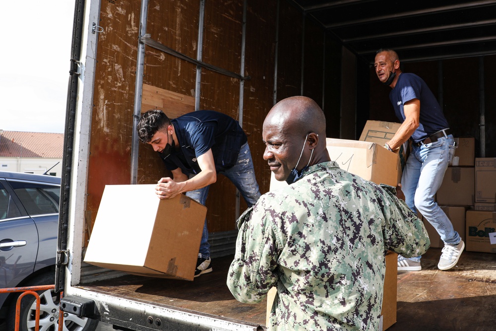 NAS Sigonella receives donations in support of Operation Allies Refuge