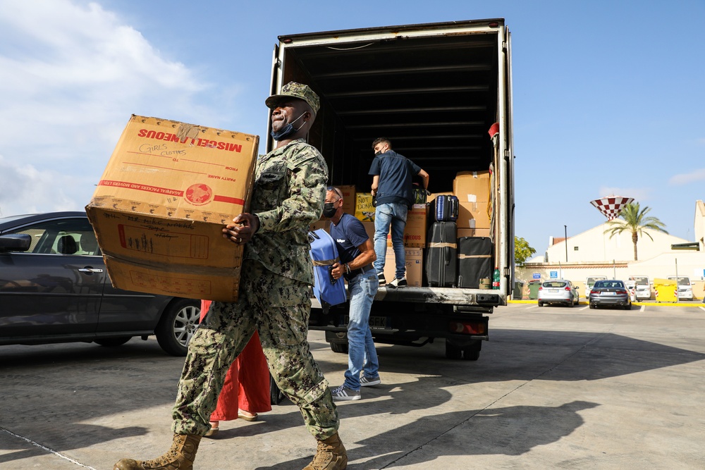 NAS Sigonella receives donations in support of Operation Allies Refuge