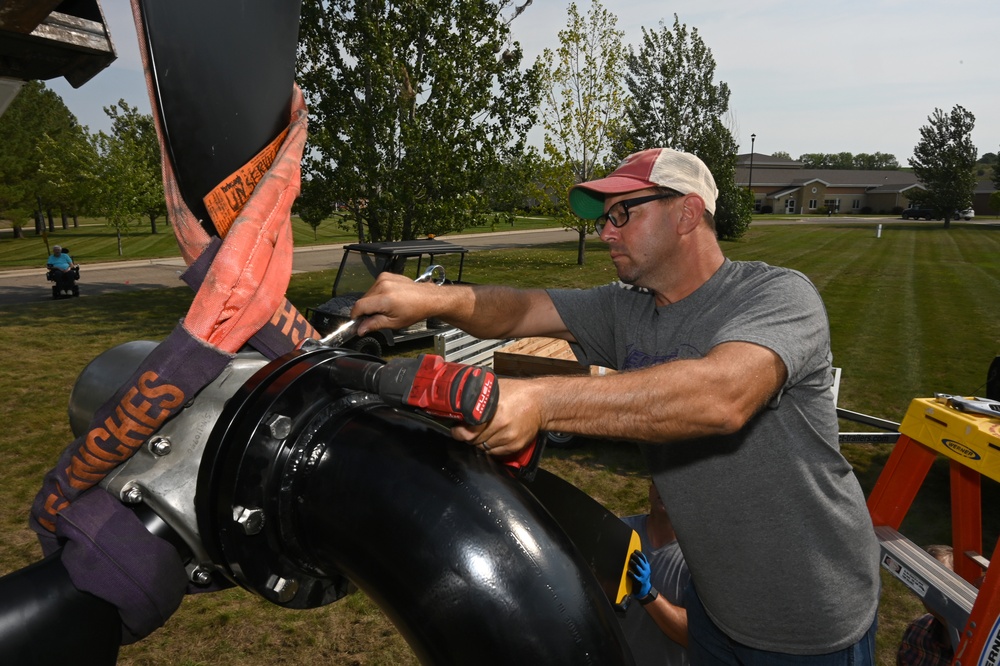 U.S. Air Force Themed display installed at the North Dakota Veterans Home