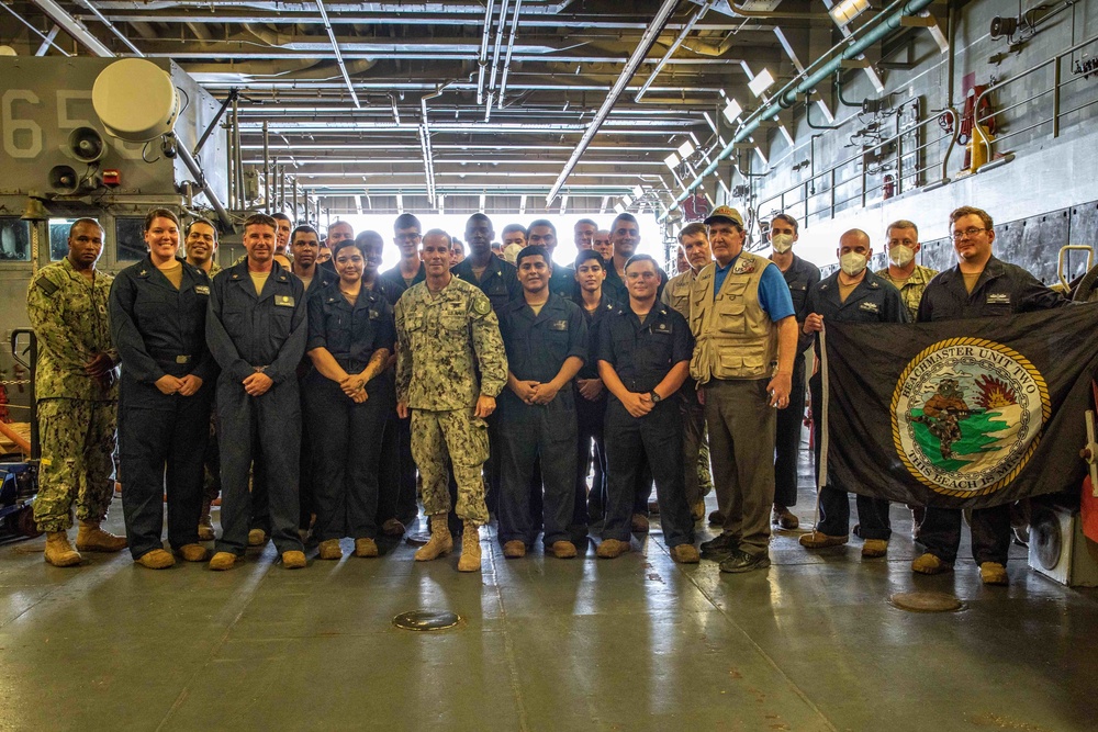 Rear Adm. Davids Visits USS Arlington
