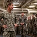 Rear Adm. Davids Speaks To Marines Aboard USS Arlington