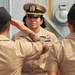 First Salute during a commissioning ceremony aboard Battleship Wisconsin