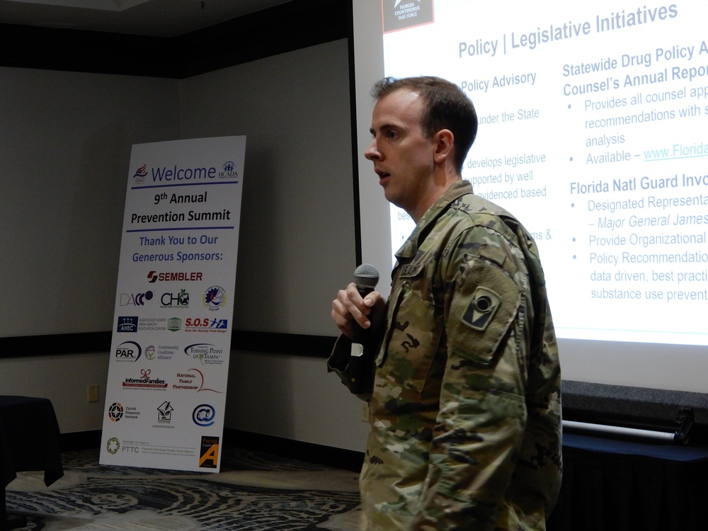 9th Annual Prevention Summit in Tampa connects Florida drug coalitions with Guard drug prevention program