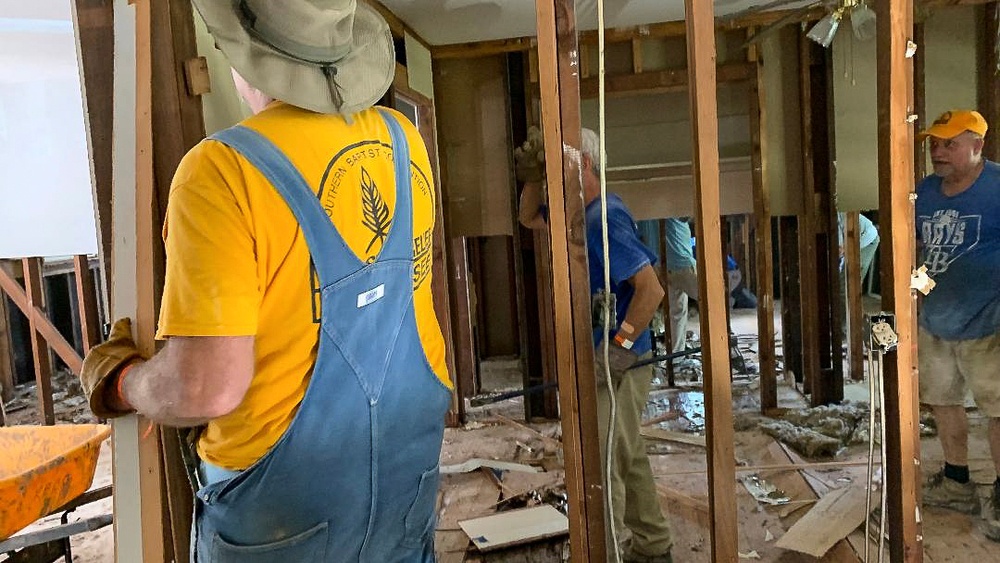 Damaged Walls Removed by Volunteers