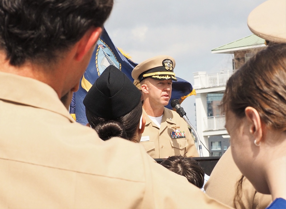 Naval Museum hosts a commissioning ceremony aboard Battleship Wisconsin