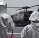 Army Blackhawk Helicopter on the Flight Deck USNS Burlington