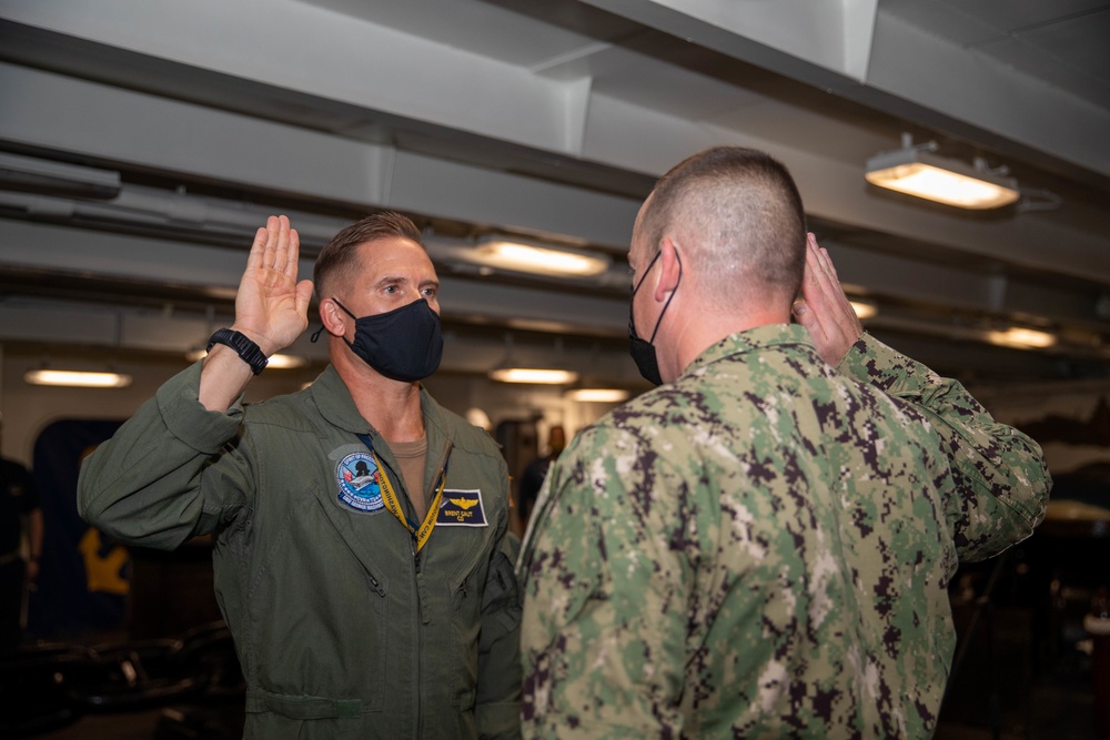 Lt. Cmdr. Nystrom Promotion