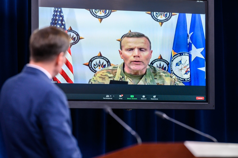 Pentagon Press Secretary John F. Kirby, Air Force Gen. Tod D. Wolters press briefing